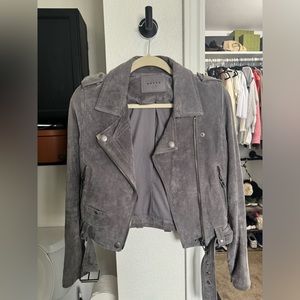 Suede Bomber Jacket